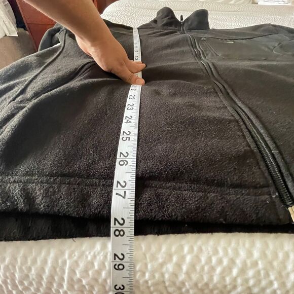 New Balance Men's Black Sherpa Fleece Funnel Neck Full-Zip Jacket coat Size L - Picture 8 of 12